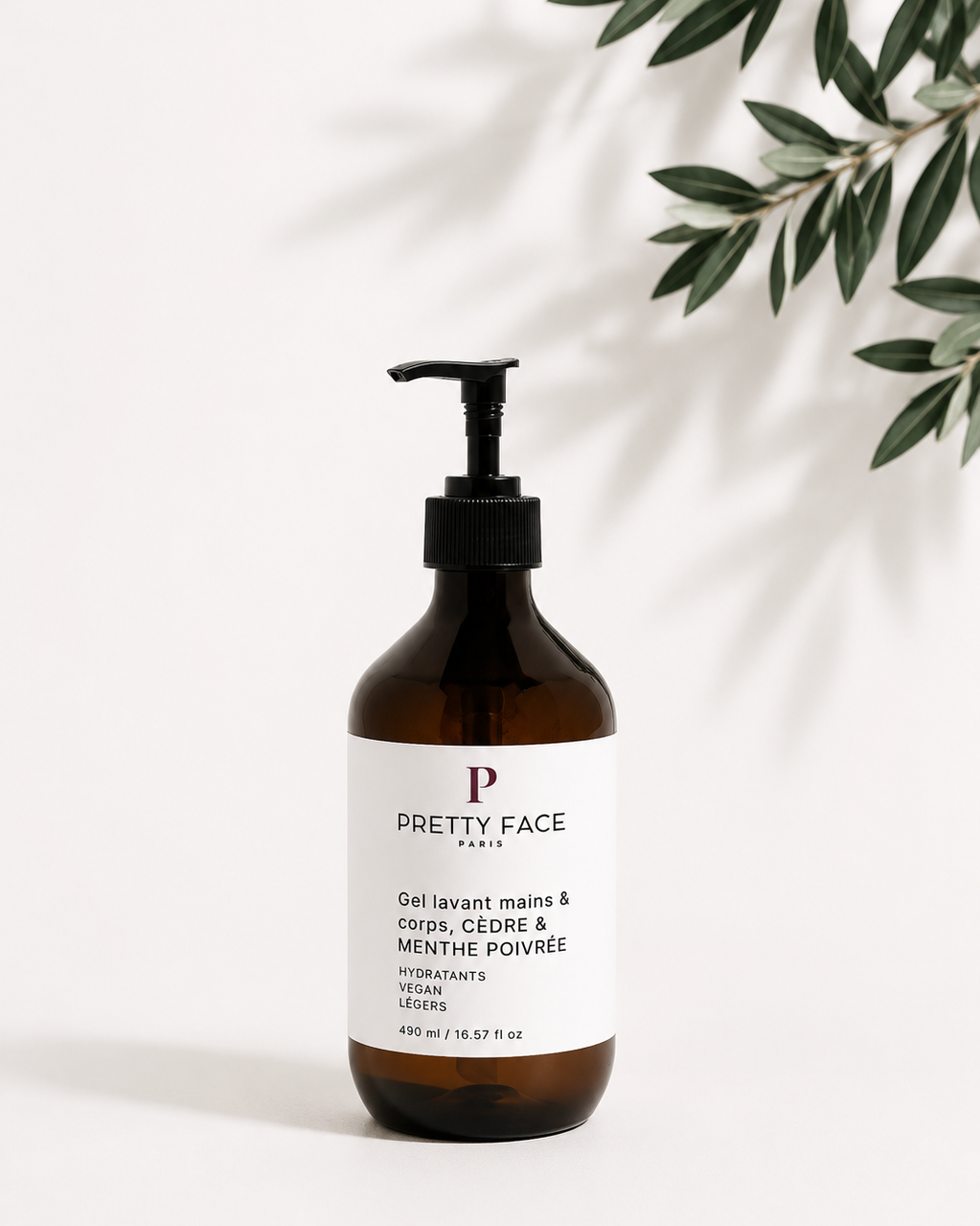 Gel lavant mains & corps, CÈDRE & MENTHE POIVRÉE