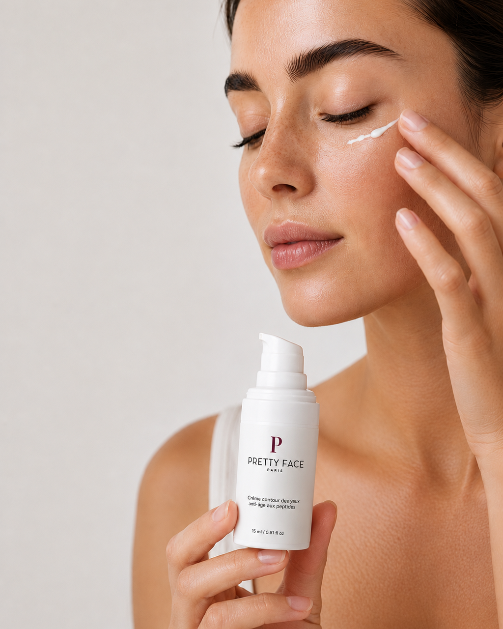 Crème contour des yeux anti-âge aux peptides