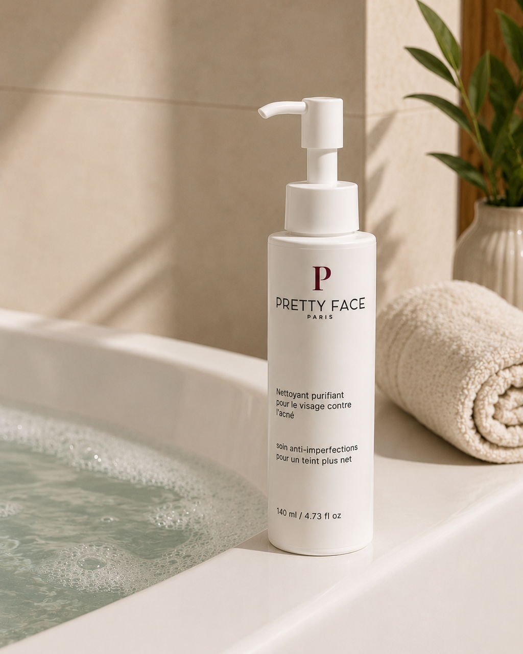Nettoyant purifiant pour le visage contre l'acné