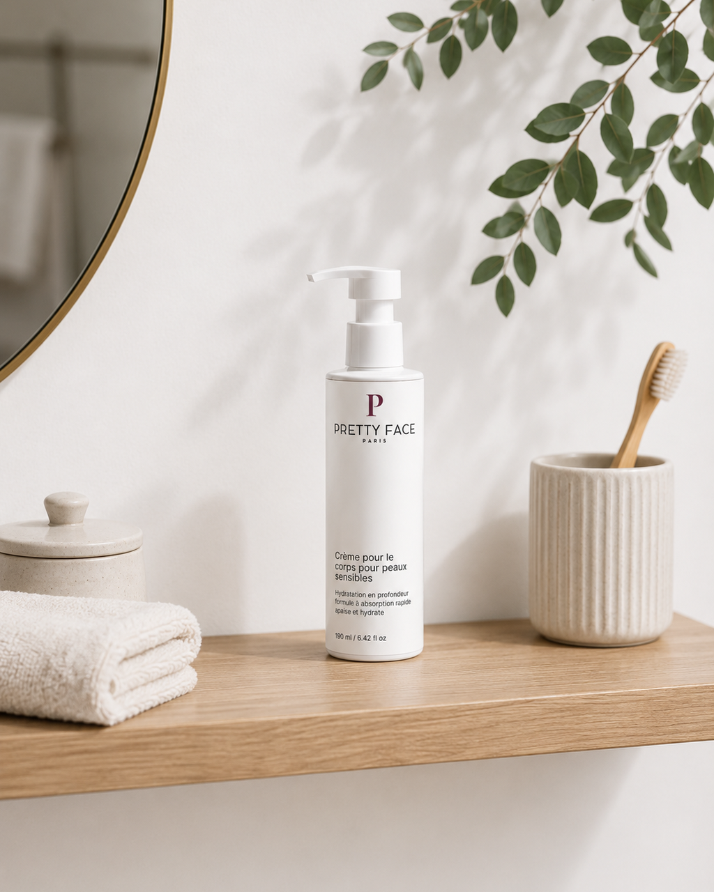 Crème pour le corps pour peaux sensibles