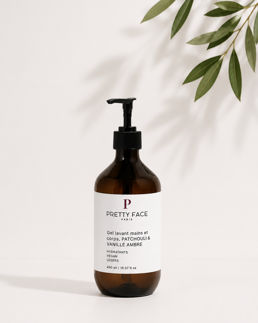 Gel lavant mains et corps, PATCHOULI & VANILLE AMBRE
