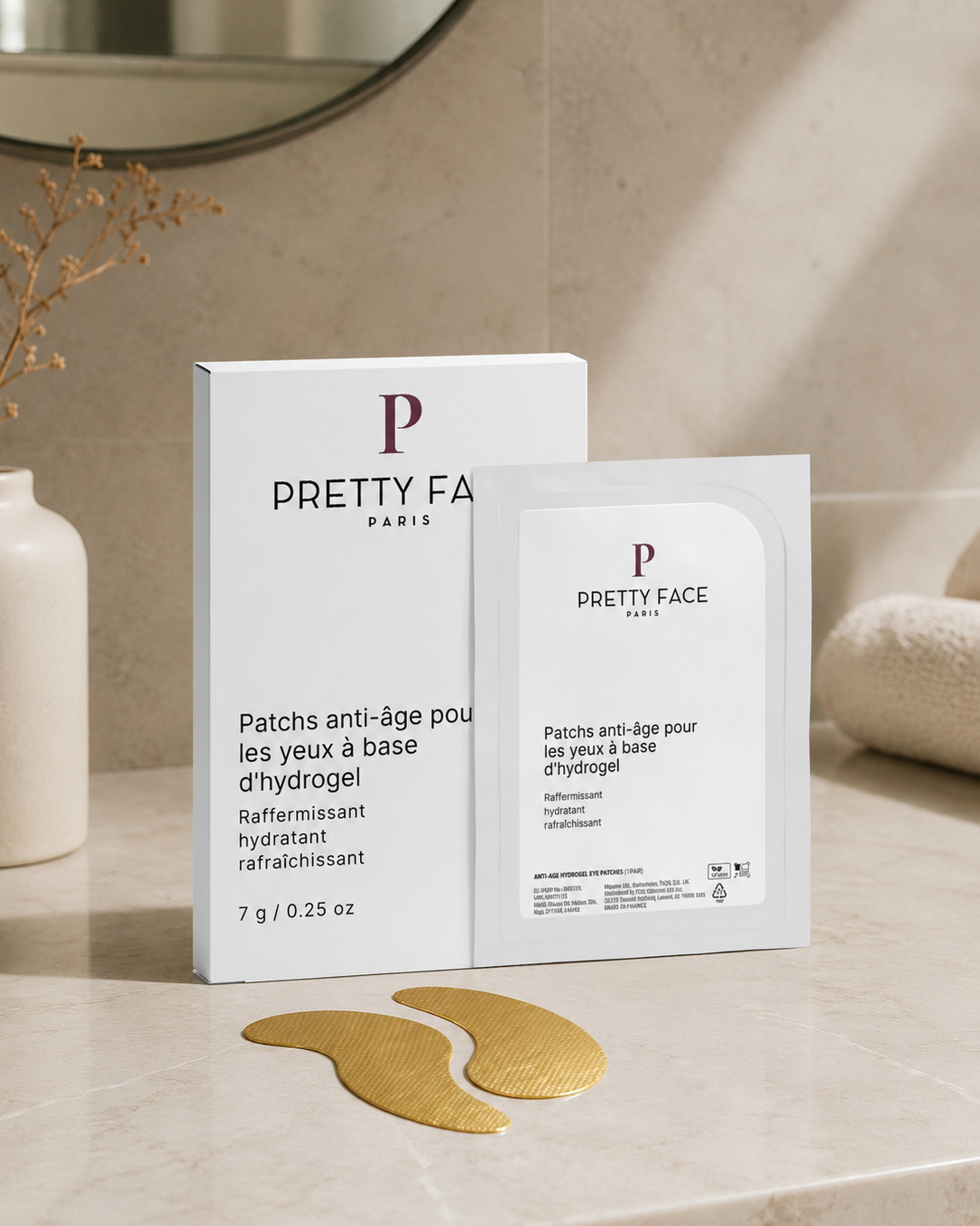 Patchs anti-âge pour les yeux à base d'hydrogel